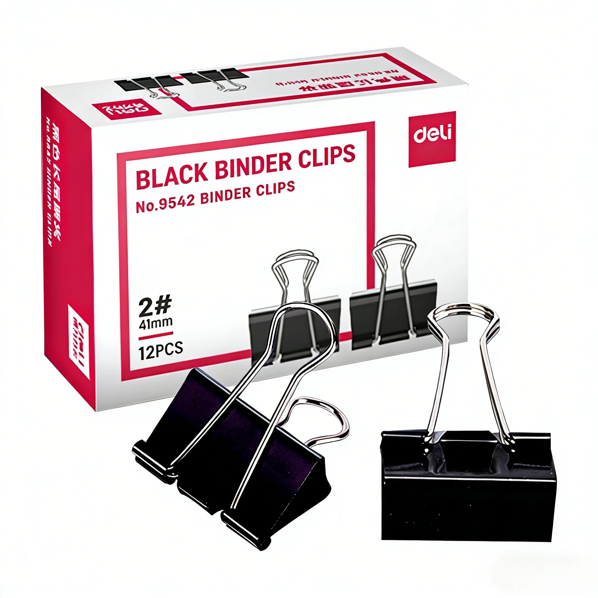 Binder Clip Assorted - 954 Serie Zwarte Binderclips 12 stuks/doos