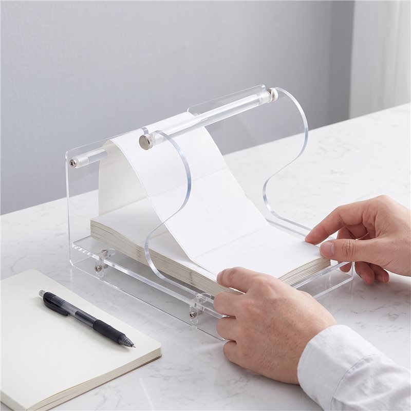 Sticker Label Roll - Hete-stickerrolhouder, acryl stickerdispenser voor thermische printer,