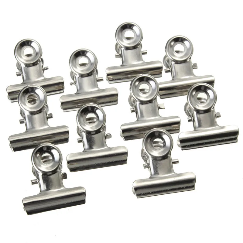 Betaalbare 10 stuks zilverkleu - Binder Clip Assorted recensie en prijs