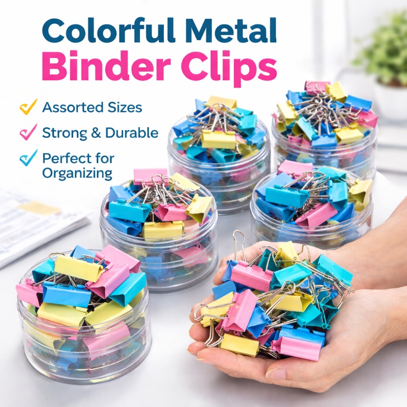 40 stuks/set lange kleurrijke  - Binder Clip Assorted recensie en prijs