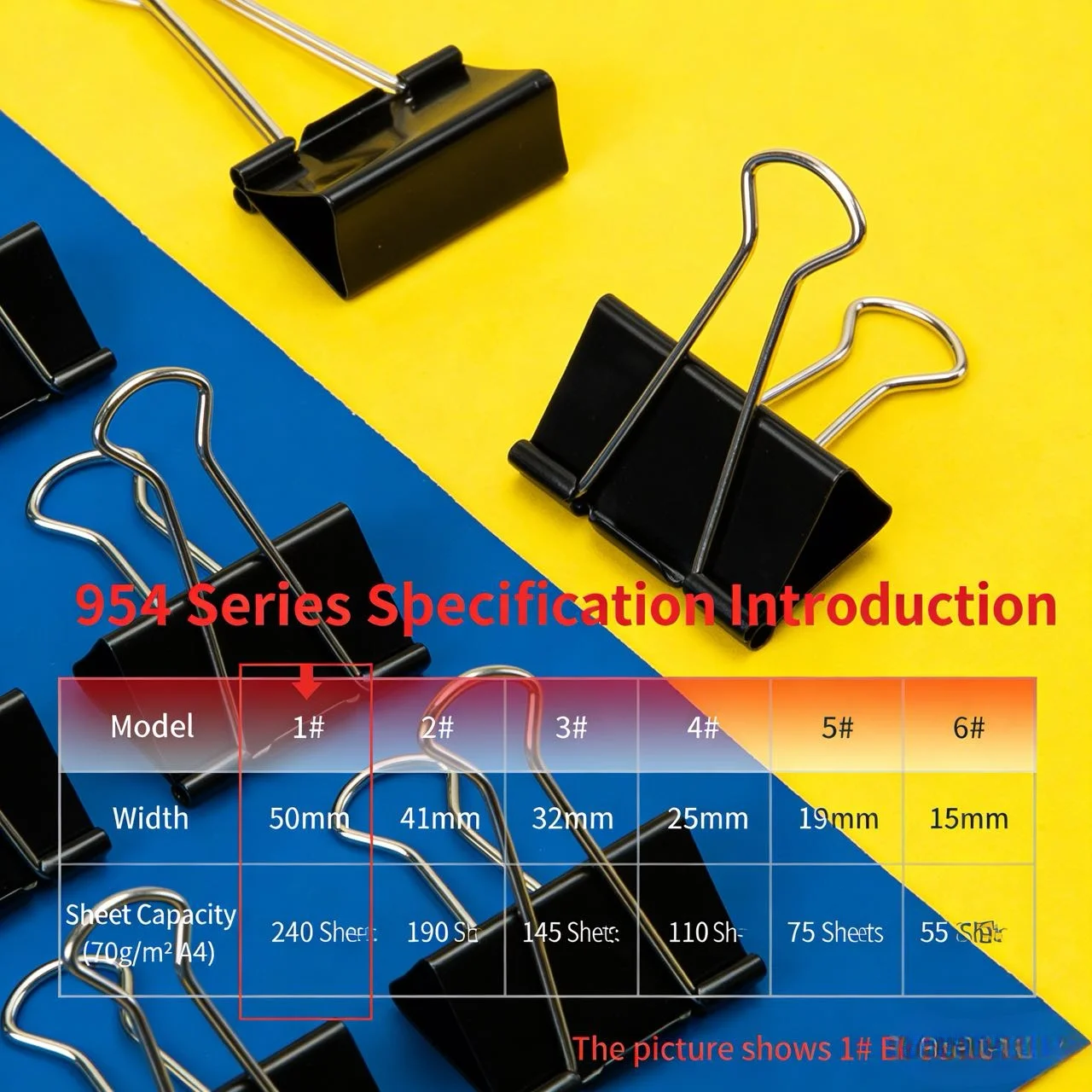 954 Serie Zwarte Binderclips 1 - Binder Clip Assorted recensie en prijs