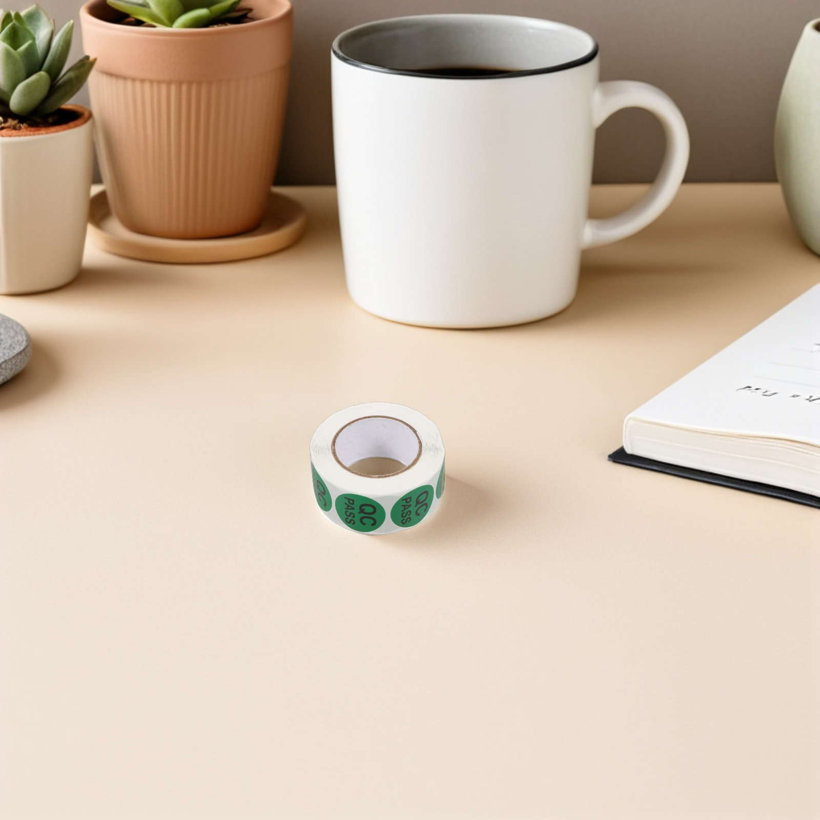 5 rollen ronde kwaliteitscontr - Sticker Label Roll recensie en prijs