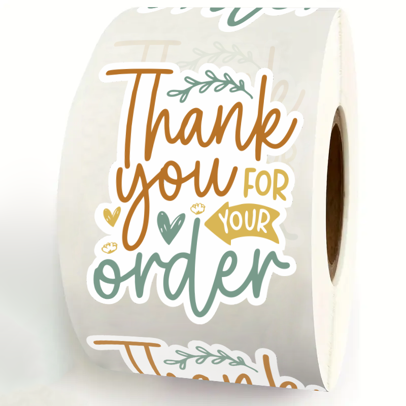 200 stuks per rol. Bedankt voo - Sticker Label Roll recensie en prijs